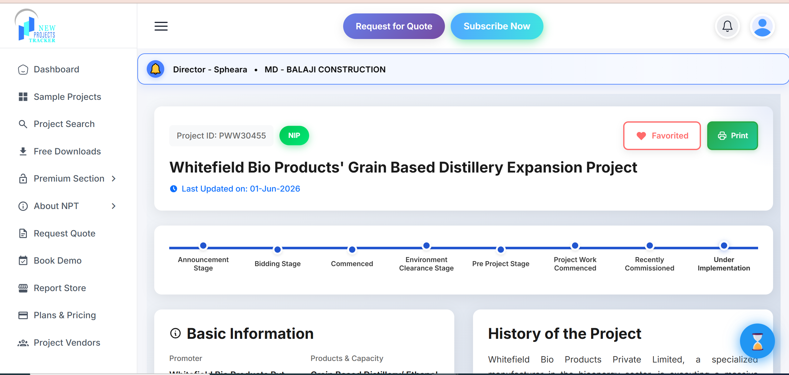project lifecycle timeline visualization with stages, progress bars, milestone markers, modern interface design